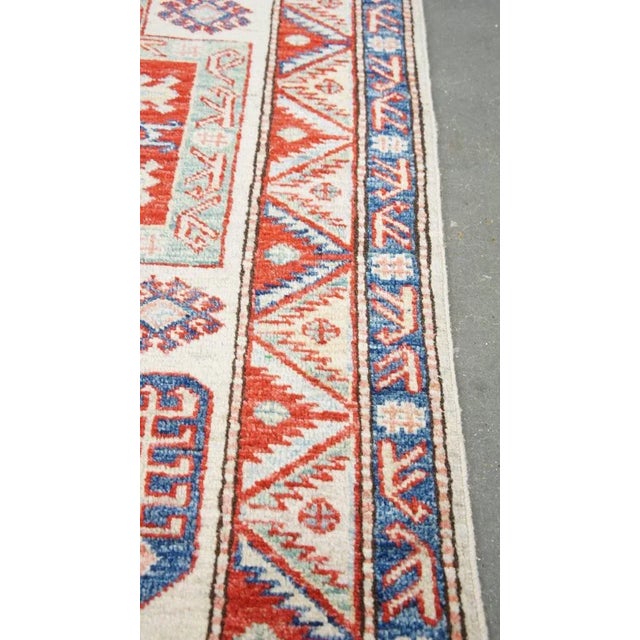 Vintage Colorful Rug with Pattern For Sale - Image 5 of 8