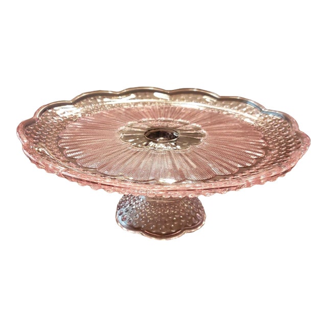 Mid 20th Century Gorham Crystal Cake Plate For Sale