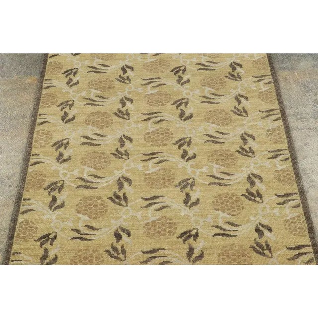 This contemporary 3x6 runner from Rug & Kilim’s Block Print Collection—an innovative line celebrating the artisanal charm...
