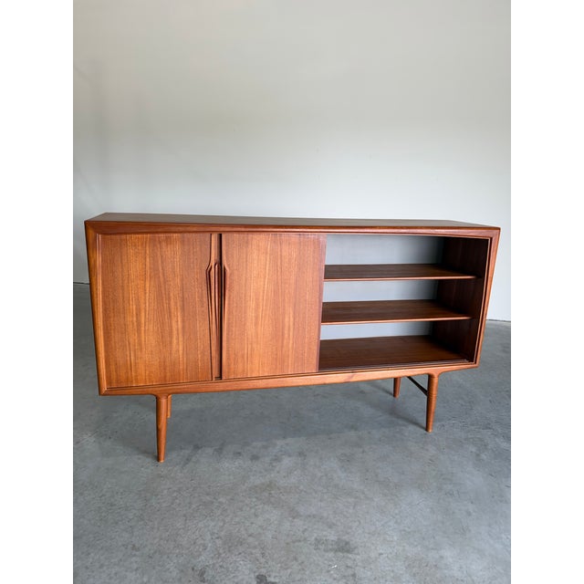 Mid-Century Modern Omann Jun Danish Teak Sideboard c.1960’s, Attributed For Sale - Image 3 of 12