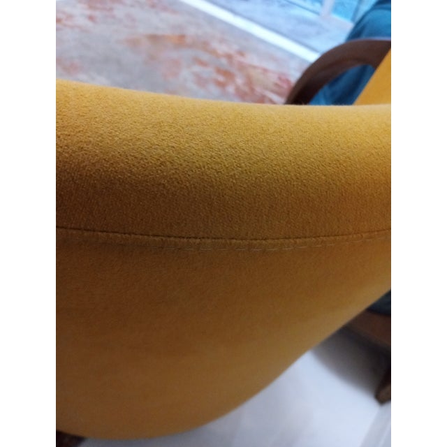 Mustard 1970s Mid-Century Modern Arm Chairs - Set of 2 For Sale - Image 8 of 10