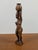Vintage African Wood Carving: Woman Balancing Water Jug For Sale - Image 4 of 5