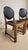 Black Vintage Wooden Dining Chairs with Black Leather Upholstery, 1940s, Set of 4 For Sale - Image 8 of 17