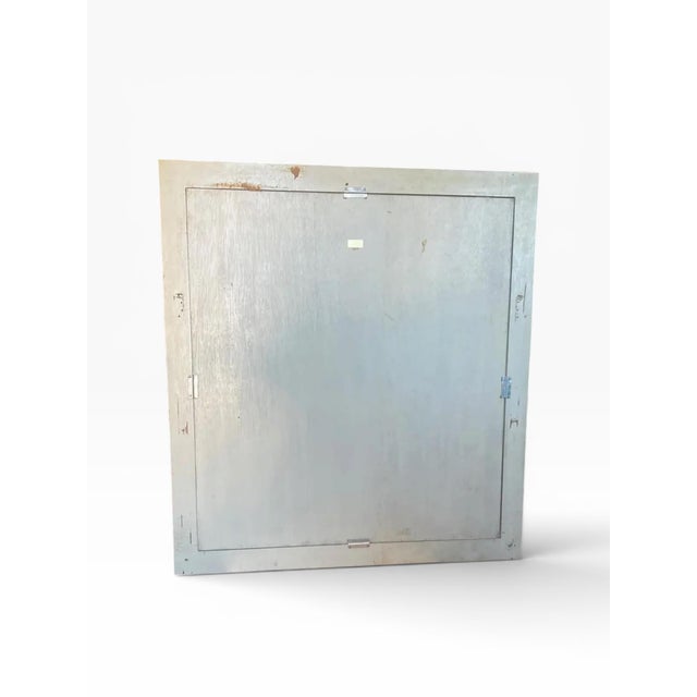 Cream Late 20th Century Maitland-Smith Tessellated Stone Wall Mirror For Sale - Image 8 of 11