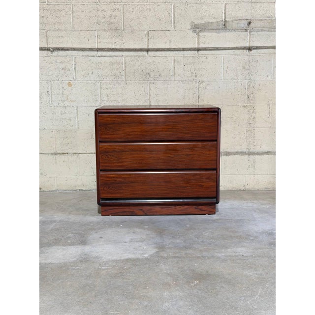 Danish Mid Century Modern Rosewood Small Dresser Cabinet by Brouer For Sale - Image 9 of 10