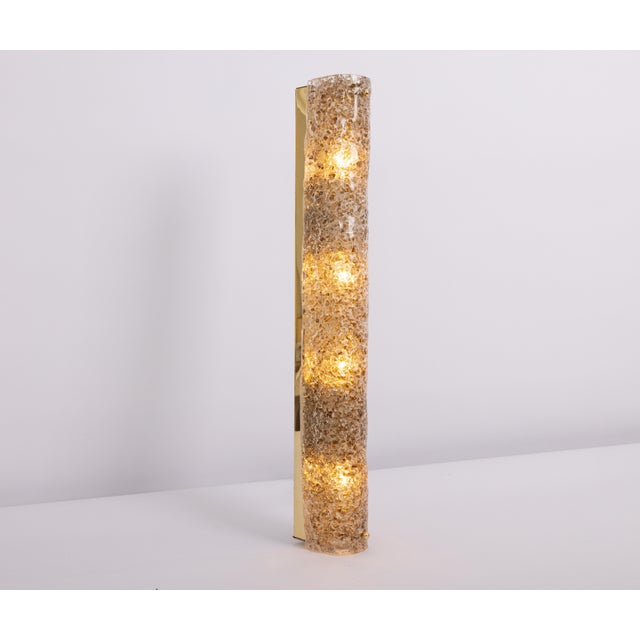 1970s Dark Toned Murano Glass Wall Sconce attributed to Hillebrand, Germany, 1970s For Sale - Image 5 of 12