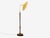 1930s Art Deco, Adjustable Floor Lamp, Birch, Brass, Fabric For Sale - Image 4 of 12