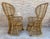 Set of Spanish High Back Armchair in Bamboo Wicker, 1970s For Sale - Image 14 of 18