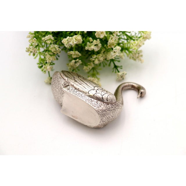 Swan-Shaped Silver Ring For Sale - Image 5 of 6