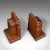 1930s Pair of Vintage English Oak Decorative Bookends For Sale - Image 4 of 9
