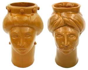 Solimano & Roxelana M Figures • Sabbia Falconara from Crita Ceramiche, Set of 2