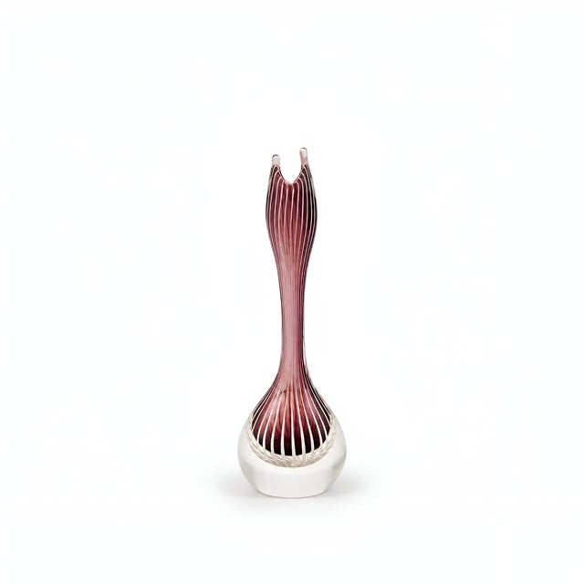 Zebra Glass Vase by Vicke Lindstrand for Kosta, Sweden, 1950s For Sale - Image 14 of 14
