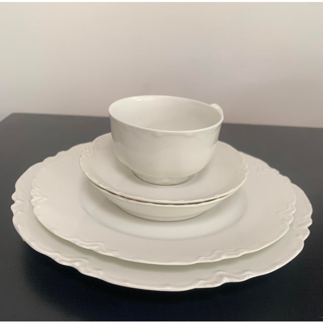 White Antique Haviland Limoges Ranson” Service for 8 - 40 Pieces For Sale - Image 8 of 10
