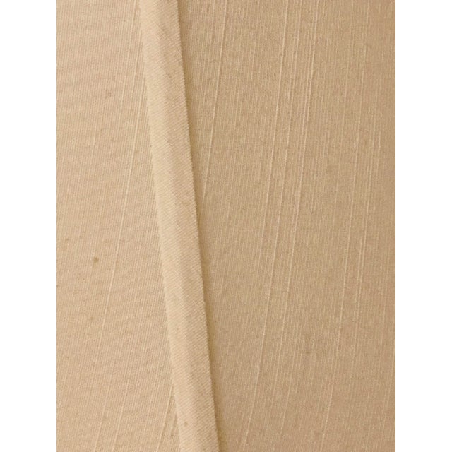Linen Large Silk Bell Shaped Linen Lamp Shade For Sale - Image 8 of 12