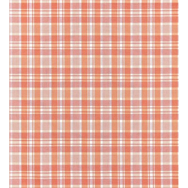 Traditional Sample - The House of Scalamandré Preston Cotton Plaid Fabric, Bellini For Sale - Image 3 of 3