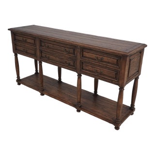 Guy Chaddock Country Oak 6 Drawer Server Sideboard For Sale