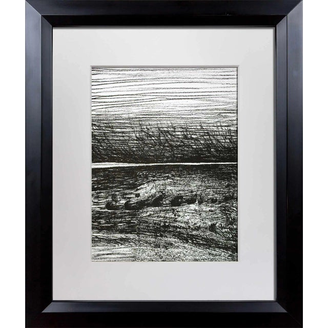 1970s Industrial Henry Moore Lithograph, Original Windswept Landscape Ltd. Edition For Sale