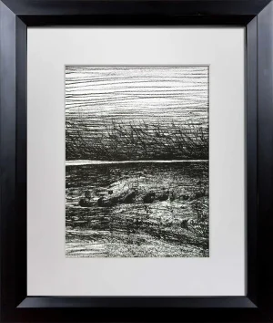 1970s Industrial Henry Moore Lithograph, Original Windswept Landscape Ltd. Edition
