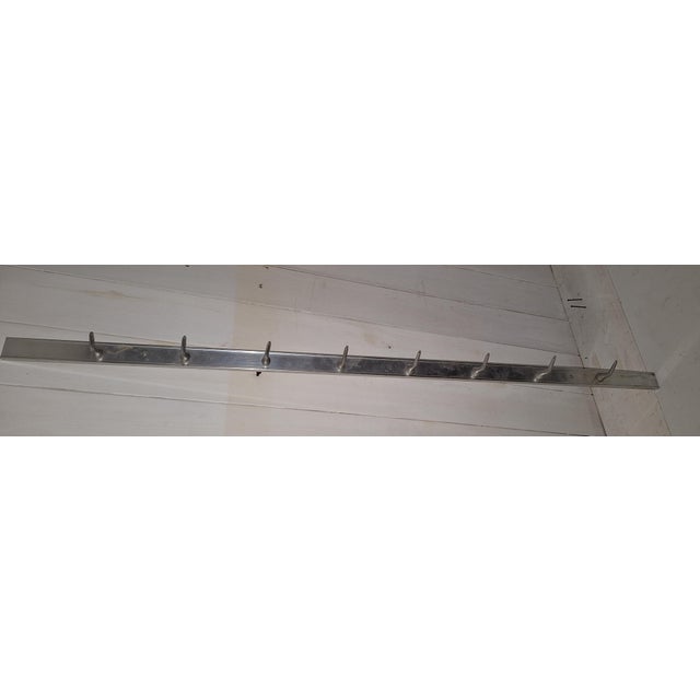 Vintage Industrial Coat Rack in Aluminum, 1970s For Sale - Image 4 of 7