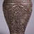 Pair of Vintage Silver-Toned Bronze Vases - Repoussé Floral Motif, Meiping Form For Sale - Image 4 of 9