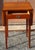 American Federal Style Solid Cherry Single Drawer Drop-Leaf Side Table. Measures 36.5" in width with leaves open, 17" in...
