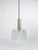 Frosted Ice Glass Panel Pendant Lamp attributed to J. T. Kalmar for Kalmar, Austria, 1960s For Sale - Image 9 of 11