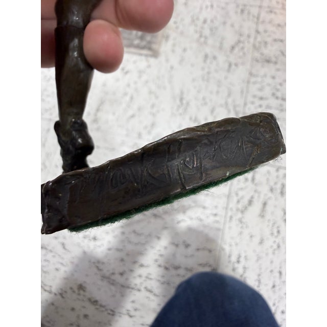 Mark Hopkins Corner Kick Sculpture Limited Edition 1992 Signed Bronze 250/950 For Sale In Atlanta - Image 6 of 9