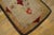19th Century 1890s Medallion Roses Beige Ground Folk Art Antique Amercian Hooked Small Rug For Sale - Image 5 of 9