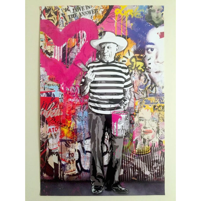 Mr. Brainwash "Picasso" Authentic Lithograph Print Pop Art Poster For Sale - Image 11 of 11