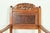 Wood Early Romweber Antique English Jacobean Carved Oak and Burl Wood Dining Chairs, Set of Six For Sale - Image 7 of 13