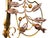 Copper 1900 Art Nouveau Brass and Copper Sconces With Antique Floral Irridescent Shades #2618 - a Pair For Sale - Image 8 of 14