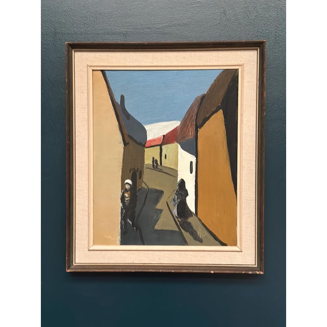 Swedish Artist, Alley, 1950s, Oil on Canvas, Framed For Sale - Image 16 of 16