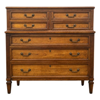 1960s Henredon Mid-Century 7 Drawer Dresser For Sale
