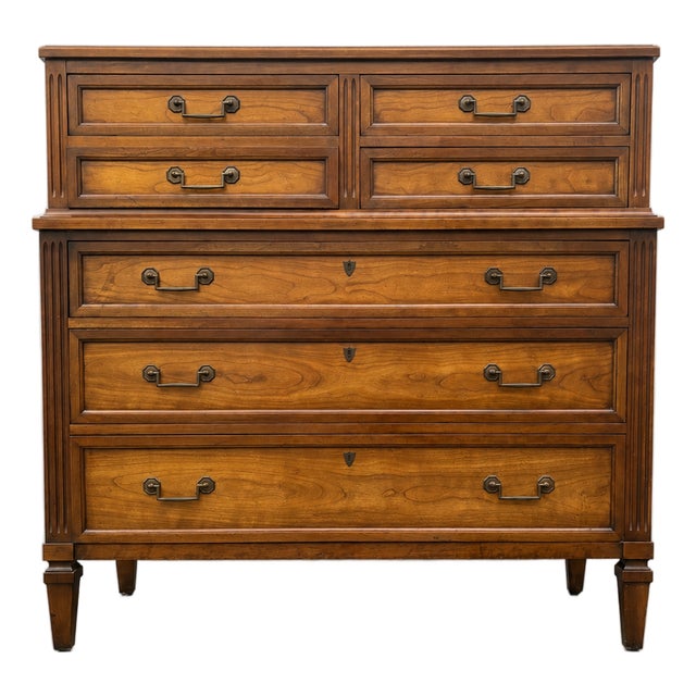 1960s Henredon Mid-Century 7 Drawer Dresser For Sale
