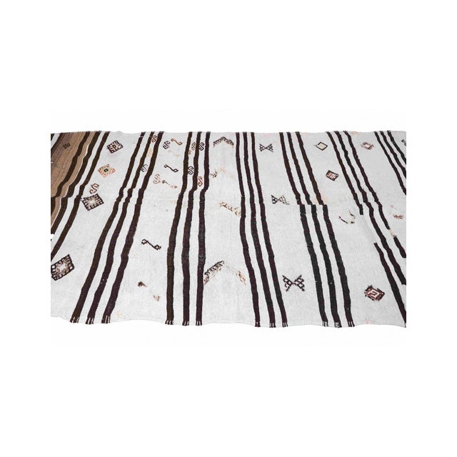 Vintage Turkish Hemp Kilim Rug - 5`8" X 9`9" For Sale In Los Angeles - Image 6 of 6