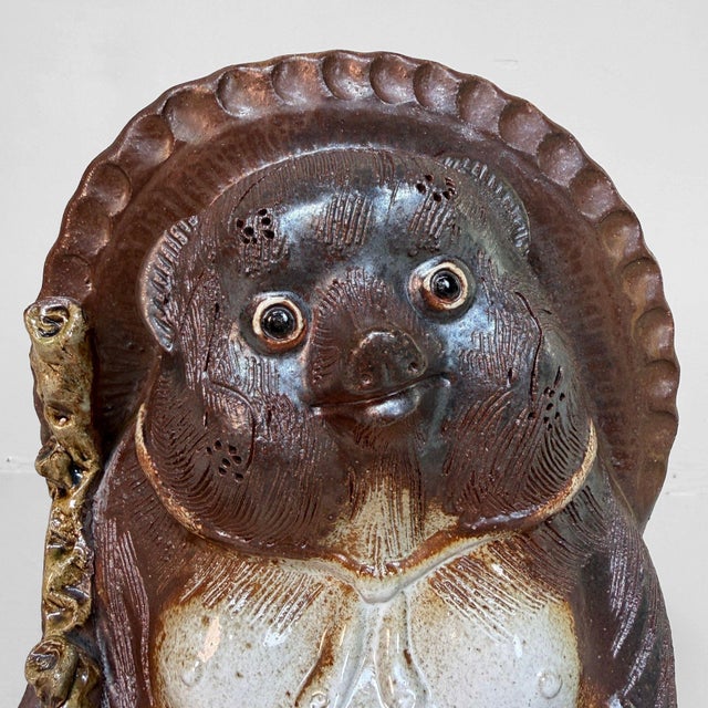 Decorative Tanuki Figure, Shigaraki, Japan, 1970s For Sale - Image 4 of 12