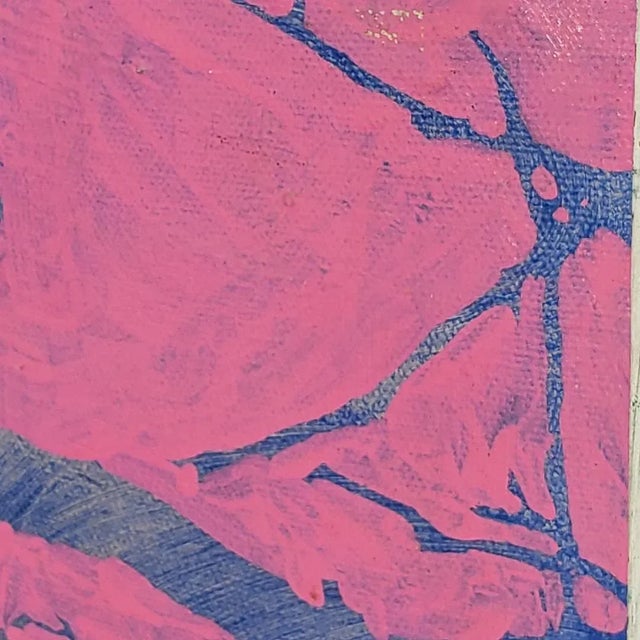 Textile 1971 Modern Abstract Figurative Original Oil Painting on Canvas by Bruce Hasselle, Signed and Dated B. Hasselle 71 For Sale - Image 7 of 13