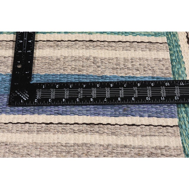 Textile Vintage Swedish Rollakan Rug, 05'02 X 08'01 For Sale - Image 7 of 10