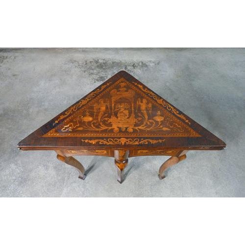 Opening Console Table in Inlaid Wood, 1800 For Sale - Image 15 of 18