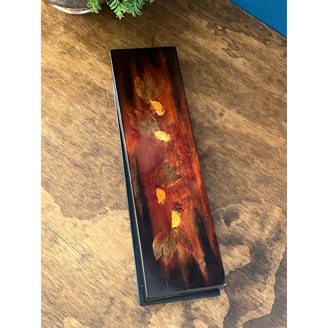 Vintage Japanese Lacquer Desk Organizer For Sale - Image 12 of 18