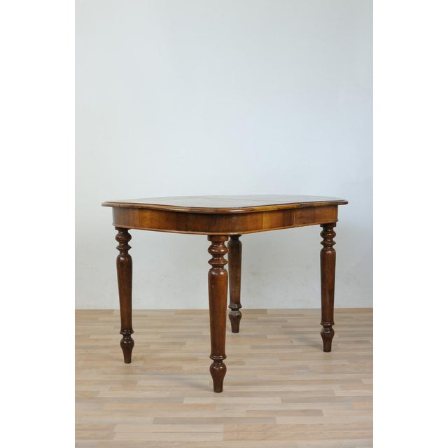Extendable Table in Walnut For Sale - Image 10 of 10