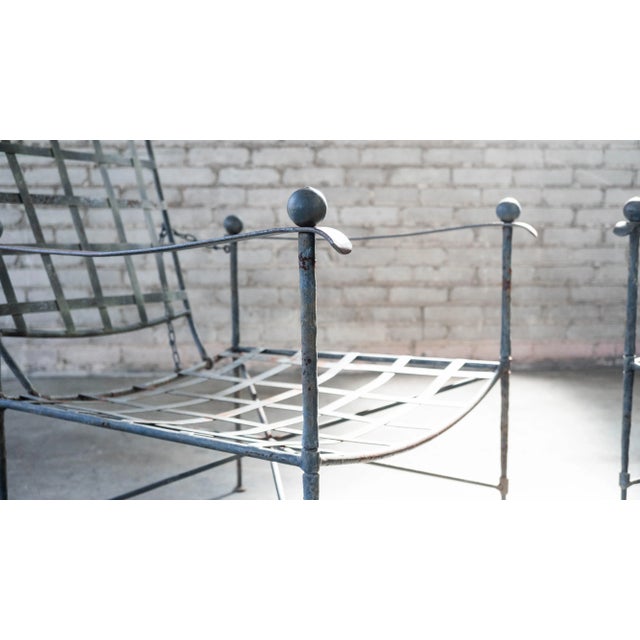 Pair of Mario Papperzini 'Amalfi' outdoor lounge chairs for John Salterini, circa 1960s. Previous owner was evidently...