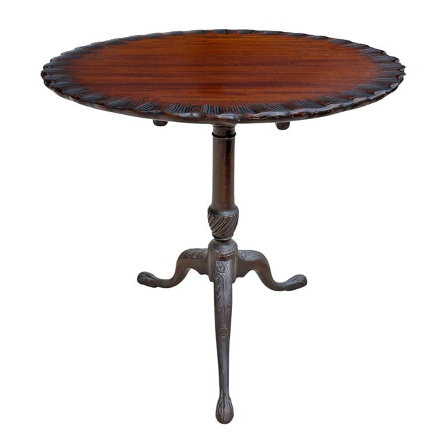 English 18th Century English Georgian Pie-Crust Tilt-Top Table For Sale - Image 3 of 18