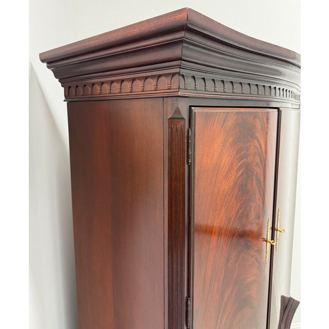 Thomasville Mahogany Chippendale Style Armoire / Linen Press For Sale In Charlotte - Image 6 of 16
