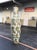 Mid 20th Century 1960s Mid-Century Monumental 72” Ceramic Floor Vase – Tropical Bird & Palm Motif For Sale - Image 5 of 8