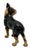 Hard 2 Find Vintage 1930s Hubley Manufacturing Co. Brown Painted Boston Terrier Cast Iron Dog Doorstop For Sale - Image 10 of 18
