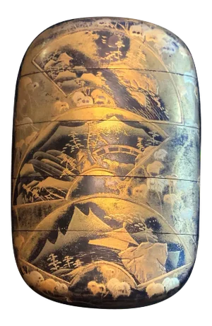 Japanese Lacquered Inro by Yutokusai