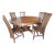 Vintage Outdoor/Indoor Teak Table and 5 Chairs by Chic Teak For Sale