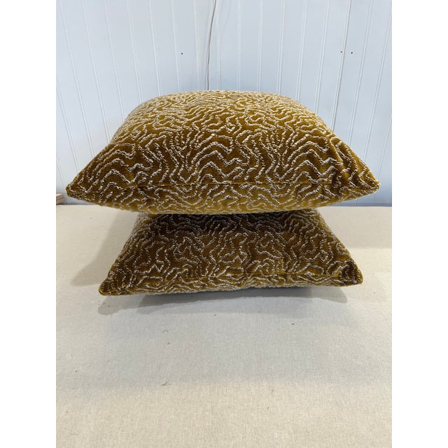 Contemporary Manuel Canovas Velvet Pillows- Set of 2 For Sale - Image 3 of 6