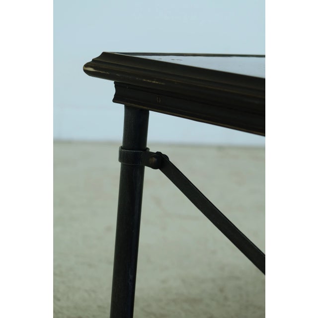 Maitland Smith Regency Style Iron & Bronze Base Coffee Table For Sale In Philadelphia - Image 6 of 11